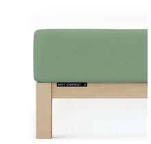 Schlafgut Soft Contact Jersey Flanel Hoeslaken M - 120x200 - 130x200 665 Green Mid