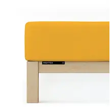 Schlafgut Badstof Hoeslaken S - 90x190 - 100x200 196 Yellow Deep