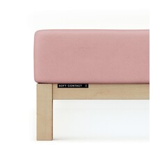 Schlafgut Soft Contact Jersey Flanel Hoeslaken L - 140x200 - 160x200 154 Purple Mid