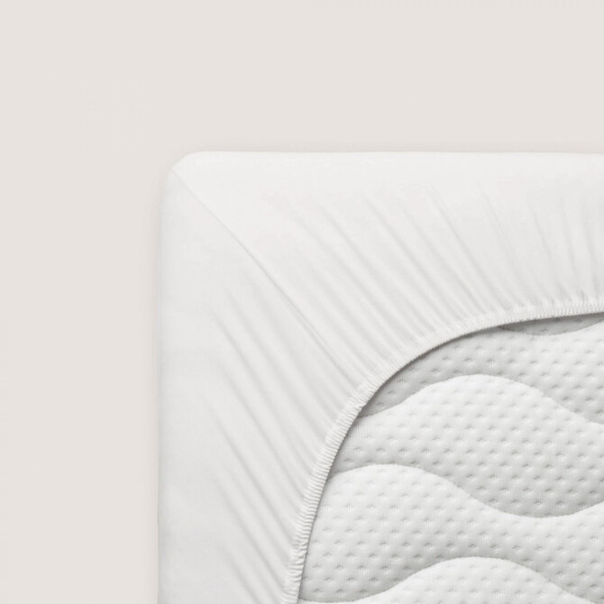 Schlafgut Pure Jersey Hoeslaken S - 90x190 - 100x220 181 Off-White