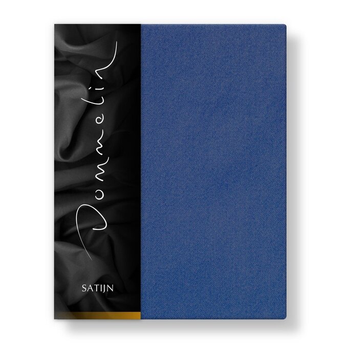 Dommelin Laken Uni Satijn 300TC 576 Jeansblauw 240x270 cm