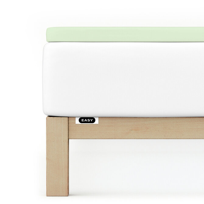 Schlafgut EASY Jersey Elasthan Topper Hoeslaken L - 140x200 - 160x220 643 Green Light