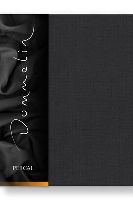 Dommelin Hoeslaken Uni Percal 200TC 556 Steenkool 140x220/30