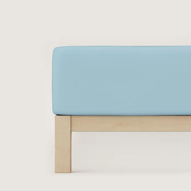 Schlafgut Pure Jersey Boxspring Hoeslaken L - 140x200 - 160x220 536 Blue Light