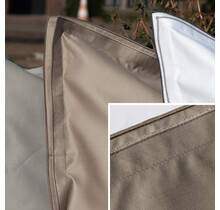 Dommelin Kussensloop Volant Dreamliner Satijn 600TC Truffel 60x70 cm