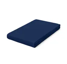 Schlafgut Pure Jersey Topper Hoeslaken M - 120x200 - 130x220 570 Blue Deep