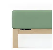 Schlafgut Badstof Hoeslaken L - 140x200 - 160x200 665 Green Mid