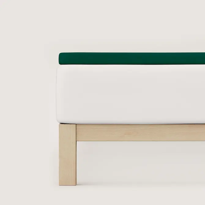 Schlafgut Pure Jersey Topper Hoeslaken M - 120x200 - 130x220 690 Green Deep