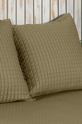 Dommelin Sierkussenhoes Chicago Satijn 300TC Brons 40x40 cm