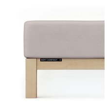 Schlafgut Soft Contact Jersey Flanel Hoeslaken XL - 180x200 - 200x200 496 Sand Mid