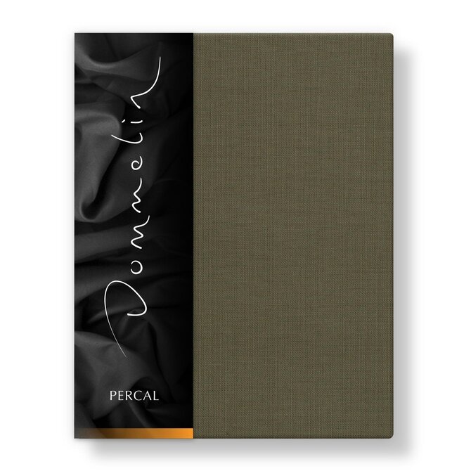 Dommelin Laken Uni Percal 200TC 589 Olijf 200x270 cm