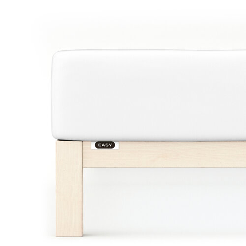 Schlafgut Schlafgut EASY Jersey Elasthan Hoeslaken XL - 180x200 - 200x220 101 Full-White afbeelding