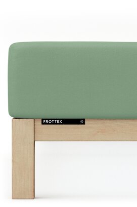 Schlafgut Badstof Hoeslaken M - 120x200 - 130x200 665 Green Mid