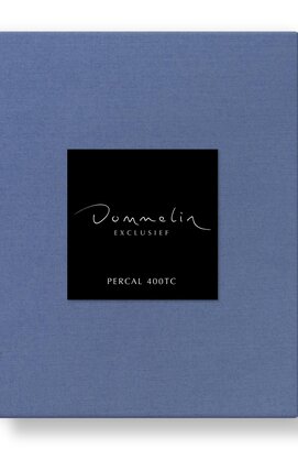 Dommelin Topper Hoeslaken Uni Percal 400TC 741 Celestien 210x220/9