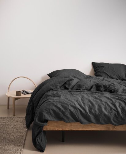 Marc O'Polo Marc O' Polo dekbedovertrek Valka anthracite 260x200/220 afbeelding