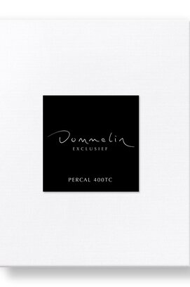 Dommelin Topper Hoeslaken Uni Percal 400TC 710 Wit 120x220/9