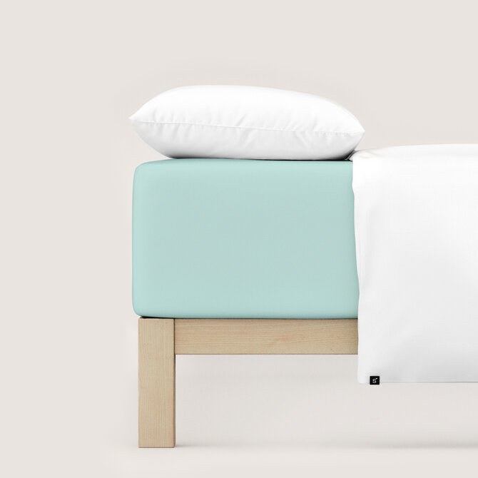 Schlafgut Pure Jersey Boxspring Hoeslaken XL - 180x200 - 200x220 435 Petrol Light