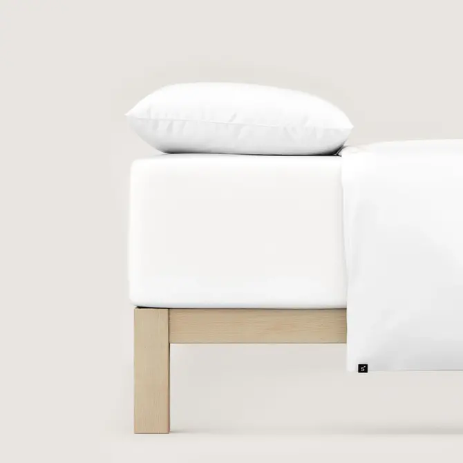 Schlafgut Pure Jersey Boxspring Hoeslaken S - 90x190 - 100x220 101 Full-White
