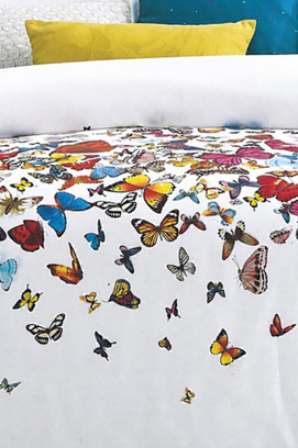 Dommelin Dekbedovertrek Butterfly Satijn 300TC Multikleur 140x200/220 cm