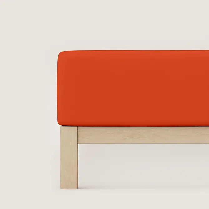 Schlafgut Pure Jersey Boxspring Hoeslaken XL - 180x200 - 200x220 269 Red Mid