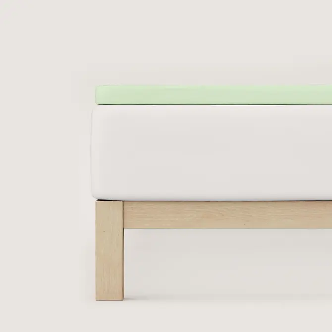 Schlafgut Pure Jersey Topper Hoeslaken L - 140x200 - 160x220 643 Green Light