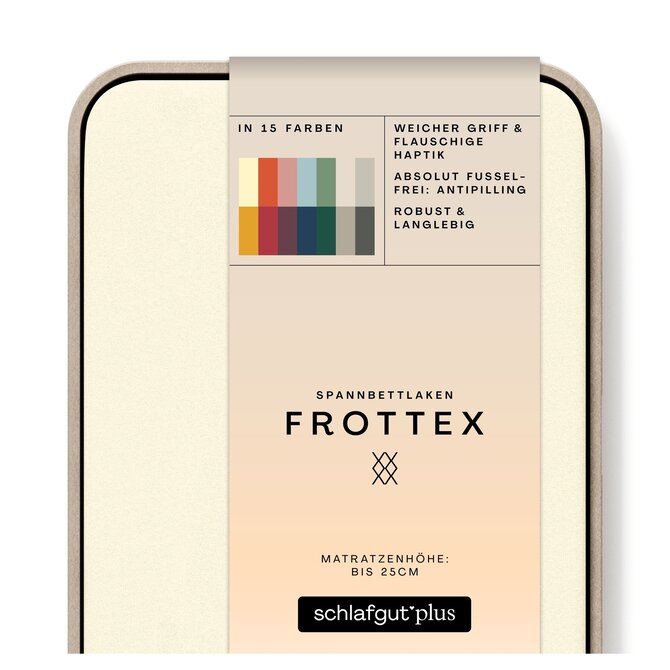 Schlafgut Badstof Hoeslaken XL - 180x200 - 200x200 132 Yellow Light