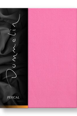 Dommelin Hoeslaken Uni Percal 200TC 578 Fuchsia 80x200/30