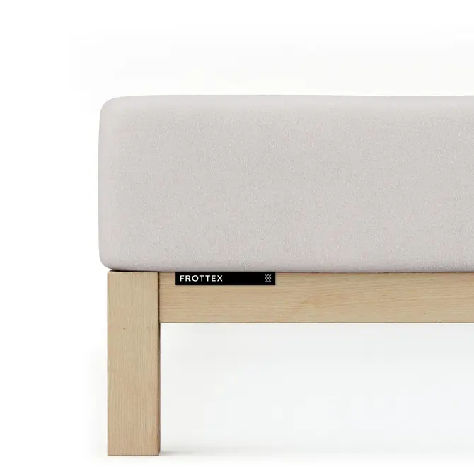 Schlafgut Badstof Hoeslaken XL - 180x200 - 200x200 511 Grey Light