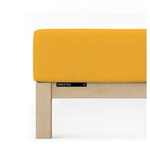 Schlafgut Badstof Hoeslaken L - 140x200 - 160x200 196 Yellow Deep