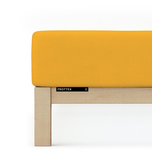 Schlafgut Schlafgut Badstof Hoeslaken L - 140x200 - 160x200 196 Yellow Deep afbeelding