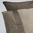 Dommelin Dommelin Dekbedovertrek Listra Satijn 300tc Olijfgroen-Leem 140x200/220