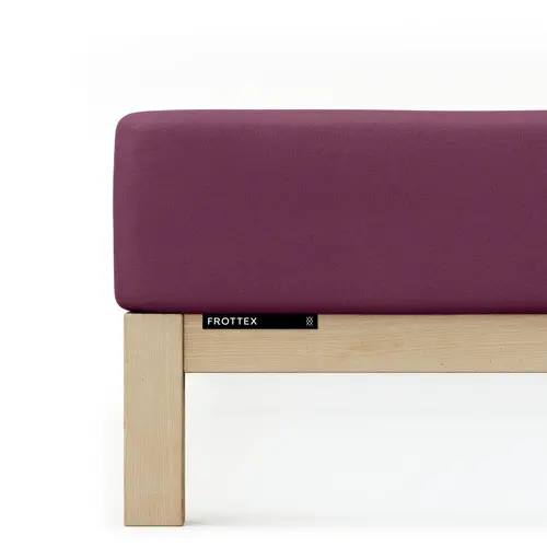Schlafgut Schlafgut Badstof Hoeslaken M - 120x200 - 130x200 542 Purple Deep afbeelding