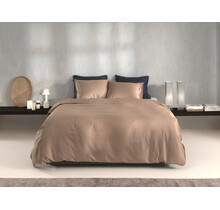 Zo Home Satinado Dekbedovertrek 140x200/220 Praline Brown