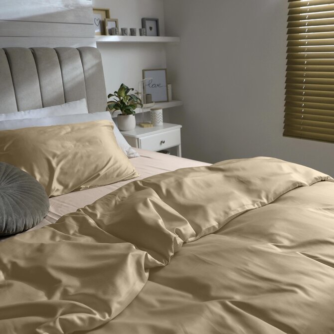 Dommelin Laken Uni Satijn 300TC 549 Cafe 240x270 cm