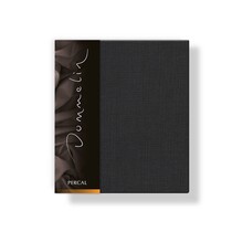 Dommelin Kussensloop Uni Percal 200TC 556 Steenkool 60x70