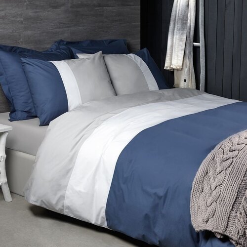 Dommelin Dommelin Dekbedovertrek Padua Percal 200TC Zilver 240x200/220 cm afbeelding
