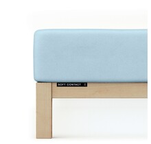 Schlafgut Soft Contact Jersey Flanel Hoeslaken XL - 180x200 - 200x200 536 Blue Light