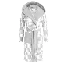 Esprit Striped Hoodie Badjas Grey M
