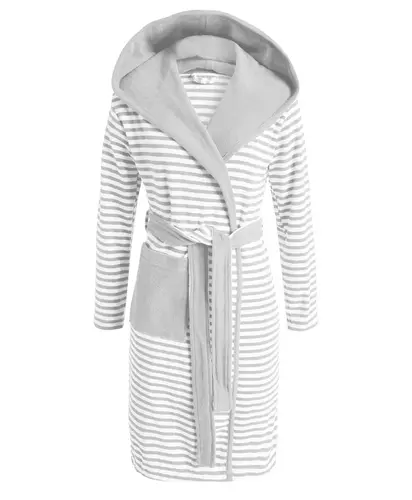 Esprit Striped Hoodie Badjas Grey M afbeelding