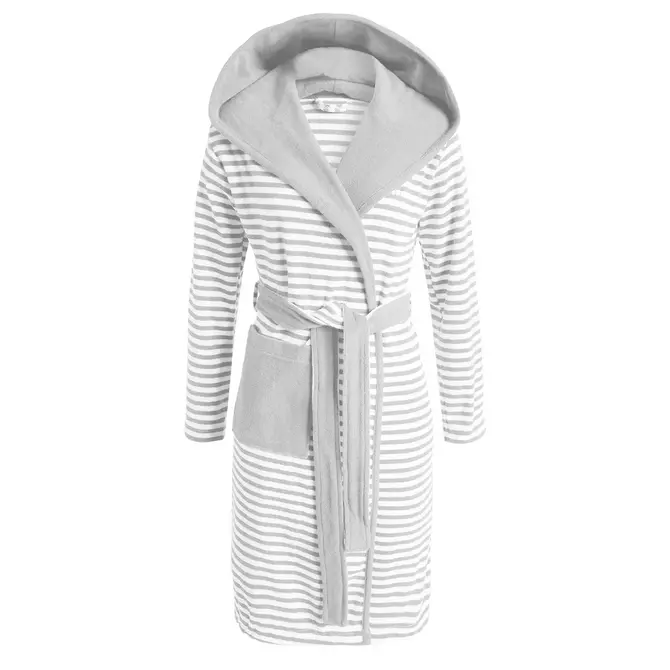 Esprit Striped Hoodie Badjas Grey M