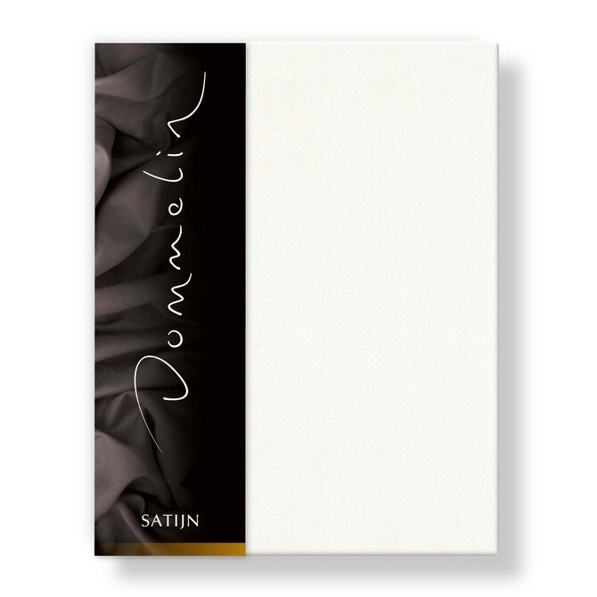 Dommelin Hoeslaken Uni Satijn 300TC 528 Ecru 140x220/30