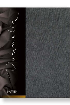 Dommelin Hoeslaken Uni Satijn 300TC 585  Donkergrijs 200x220/30