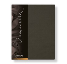 Dommelin Hoeslaken Uni Percal 200TC 508 Leem 200x200/30