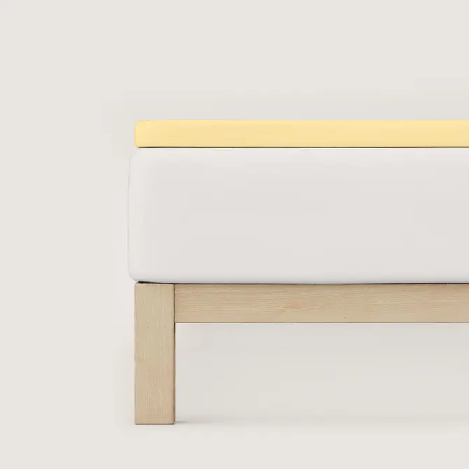 Schlafgut Pure Jersey Topper Hoeslaken XL - 180x200 - 200x220 164 Yellow Mid