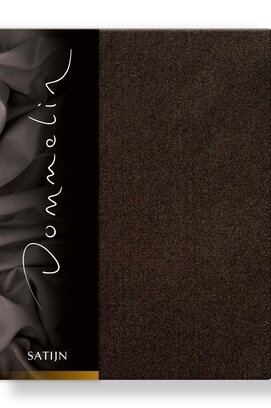 Dommelin Hoeslaken Uni Satijn 300TC 575 Choco 100x200/30