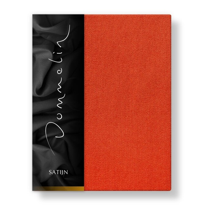 Dommelin Laken Uni Satijn 300TC 577 Terracotta 270x300 cm