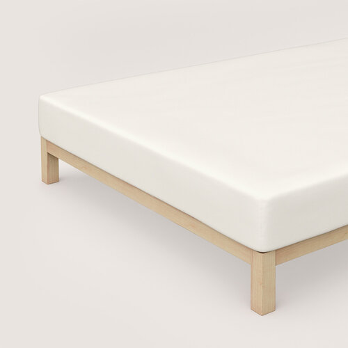 Schlafgut Schlafgut Pure Jersey Hoeslaken XL - 180x200 - 200x220 181 Off-White afbeelding