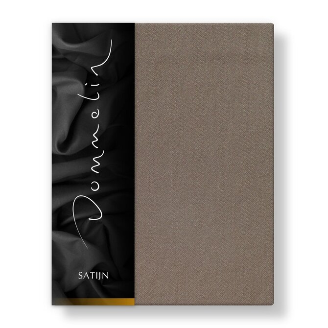 Dommelin Laken Uni Satijn 300TC 534 Nootmuskaat 160x270 cm