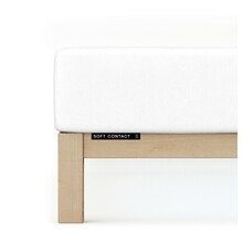 Schlafgut Soft Contact Jersey Flanel Hoeslaken XL - 180x200 - 200x200 101 Full-White