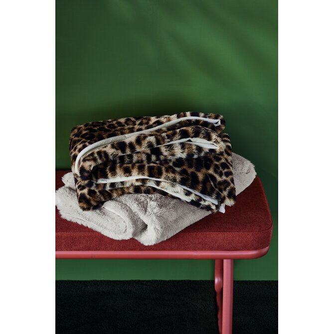 Kaat Plaid Fluffy Zand 130x170 cm